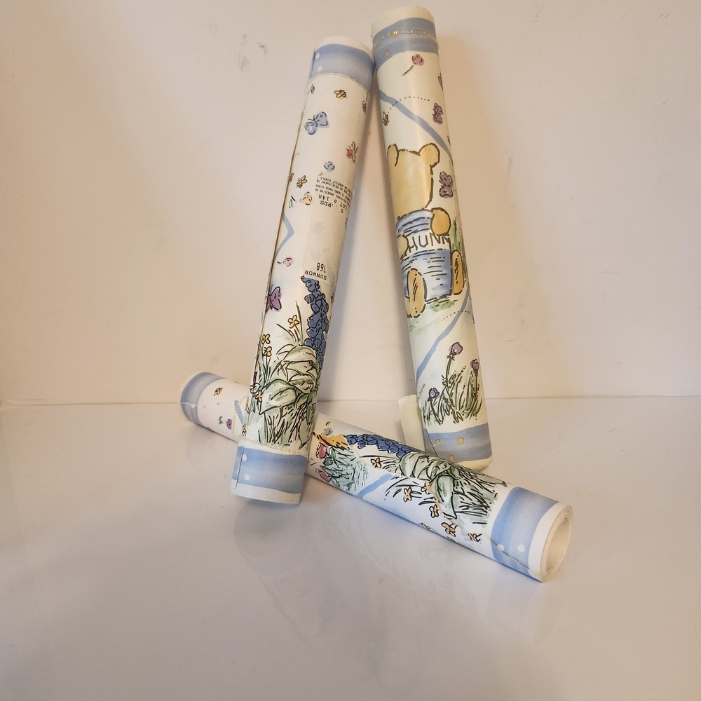 Vintage Disney Winnie the Pooh Wallpaper Border 3 Rolls 12Yards (approx) Nursery